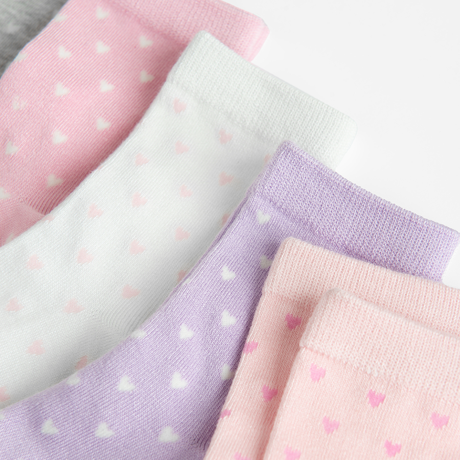 Pastel colors socks- 5 pack