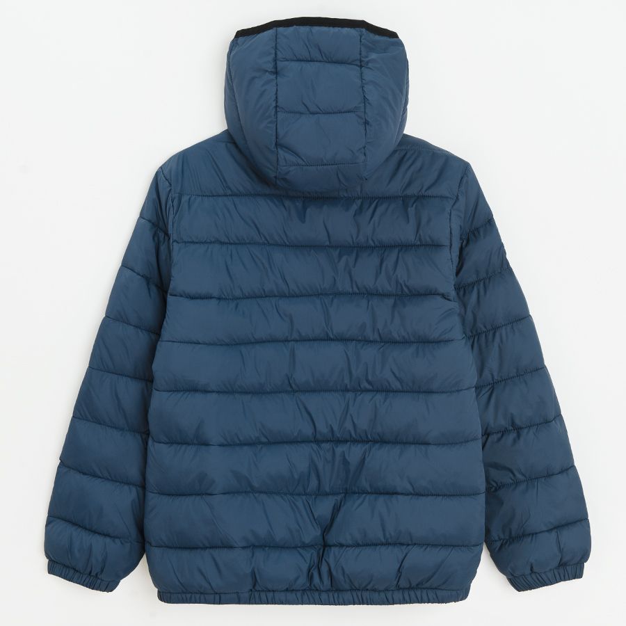 Dark blue hooded jacket