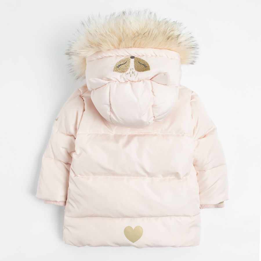 Light pink hooded jacket