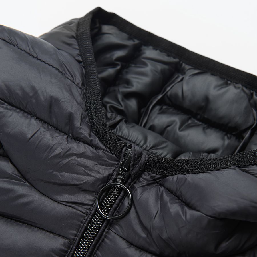 Black hooded jacket