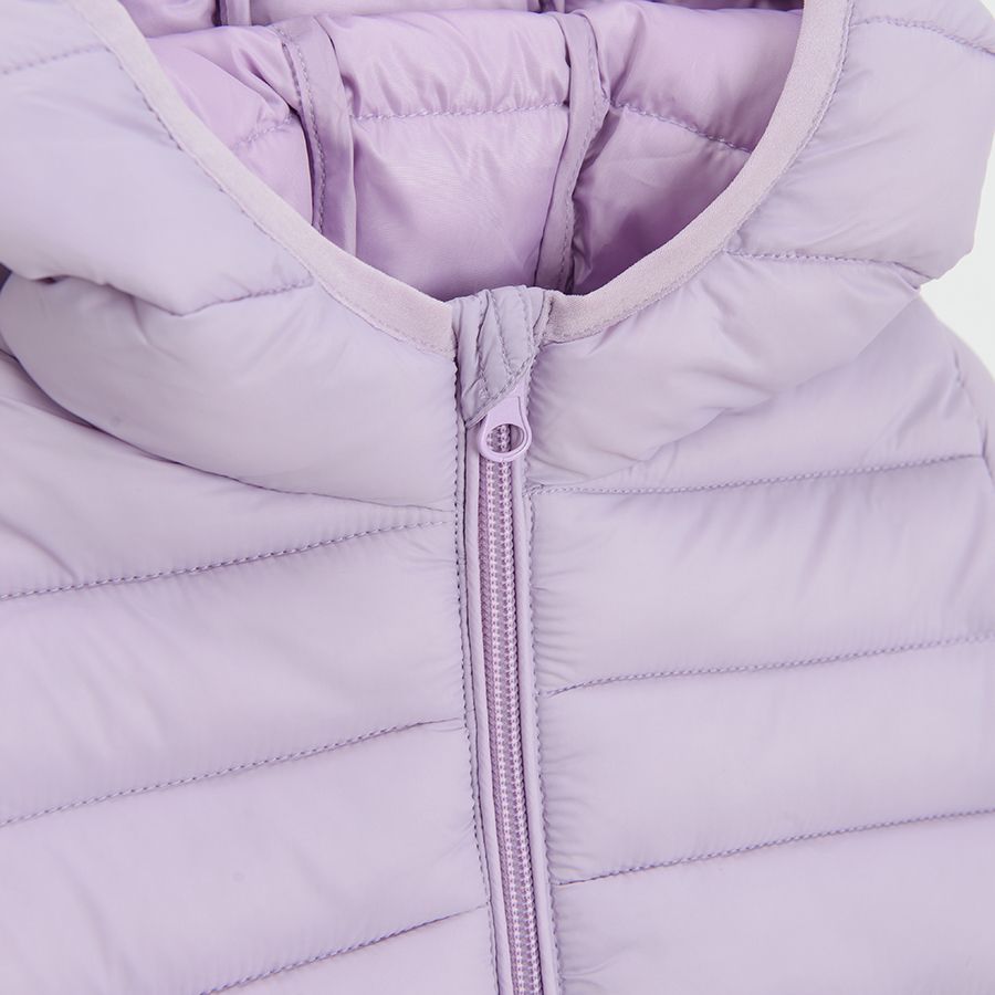 Purple hooded jacket