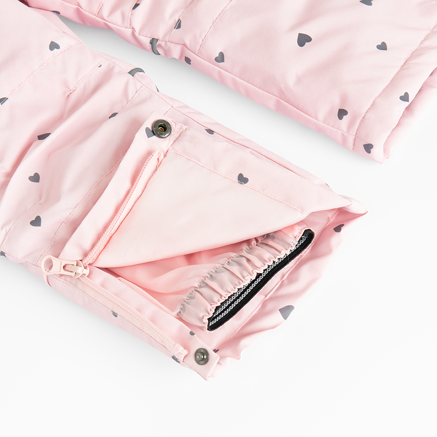 Pink ski jacket and pants- 2 pieces