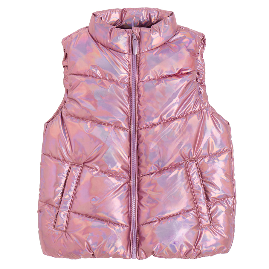 Pink outdoor vest