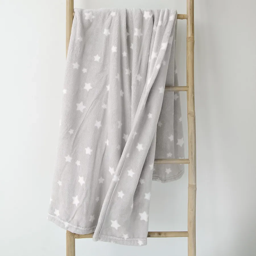 Blanket grey with stars