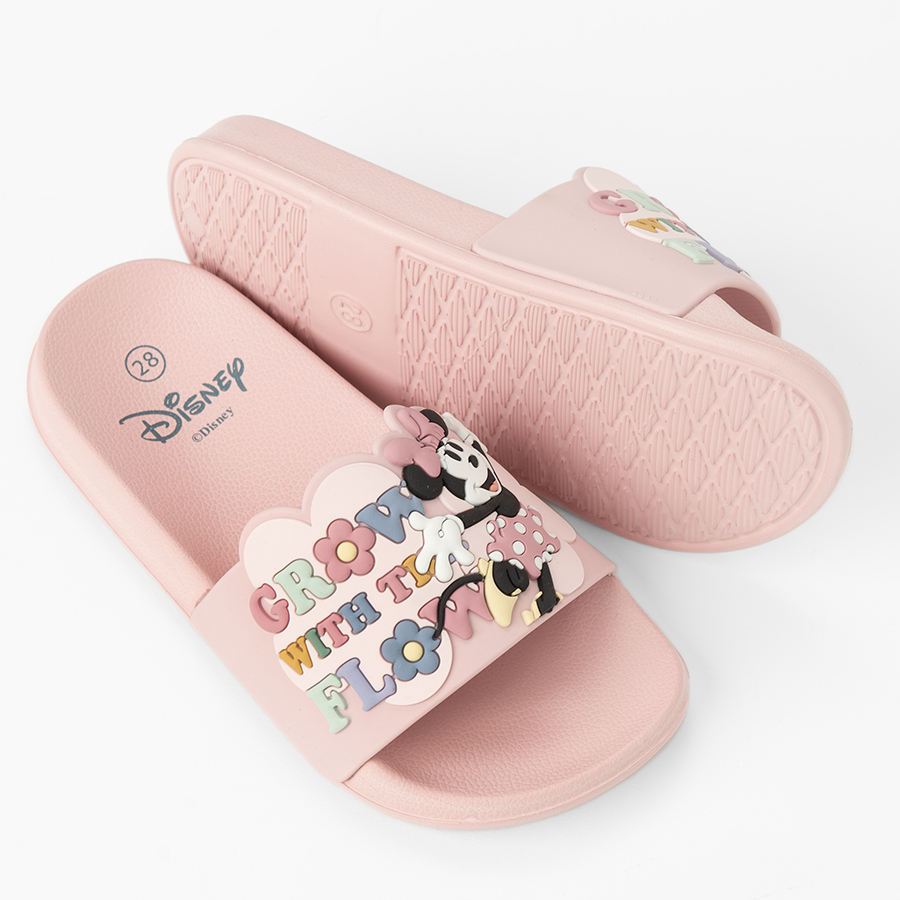 Minnie Mouse pink flips flops