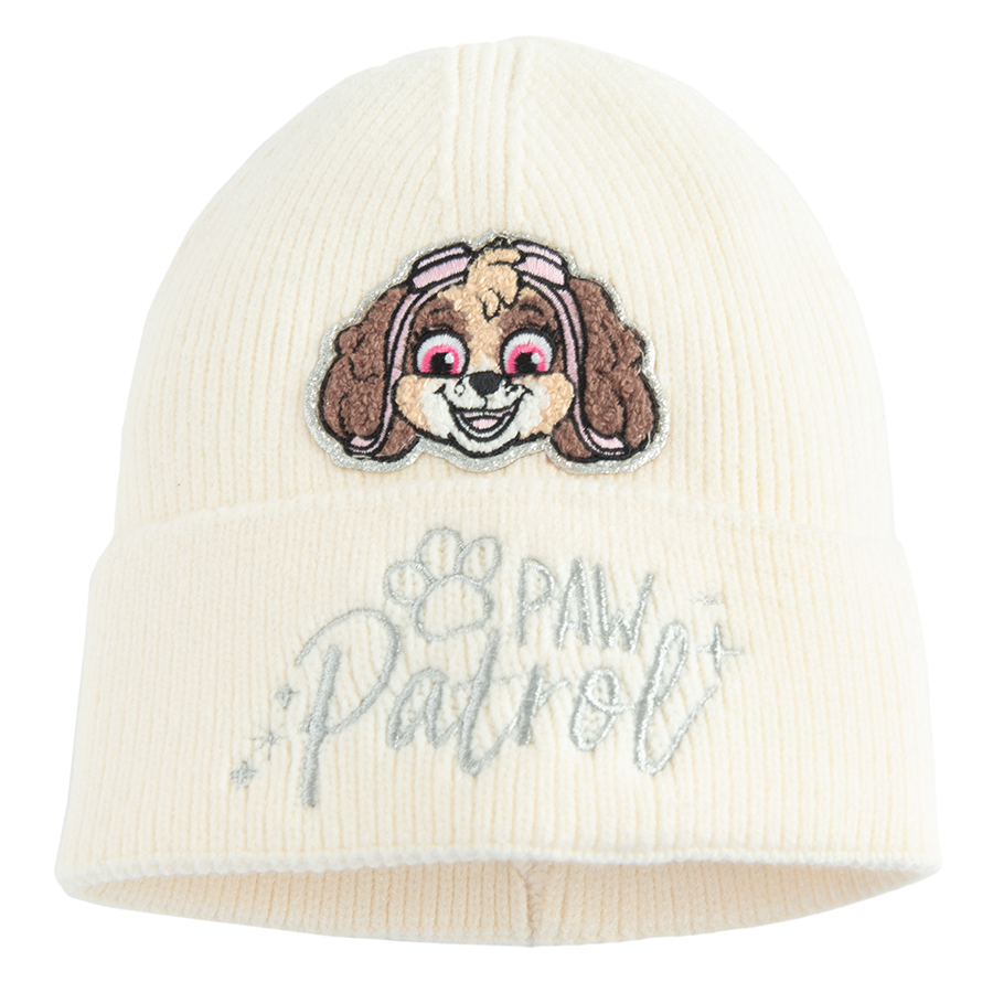 Paw Patrol ecru beanie