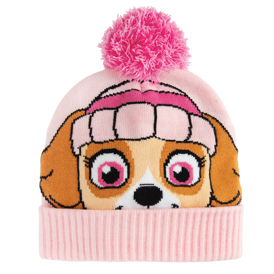 Paw Patrol pink  winter beanie