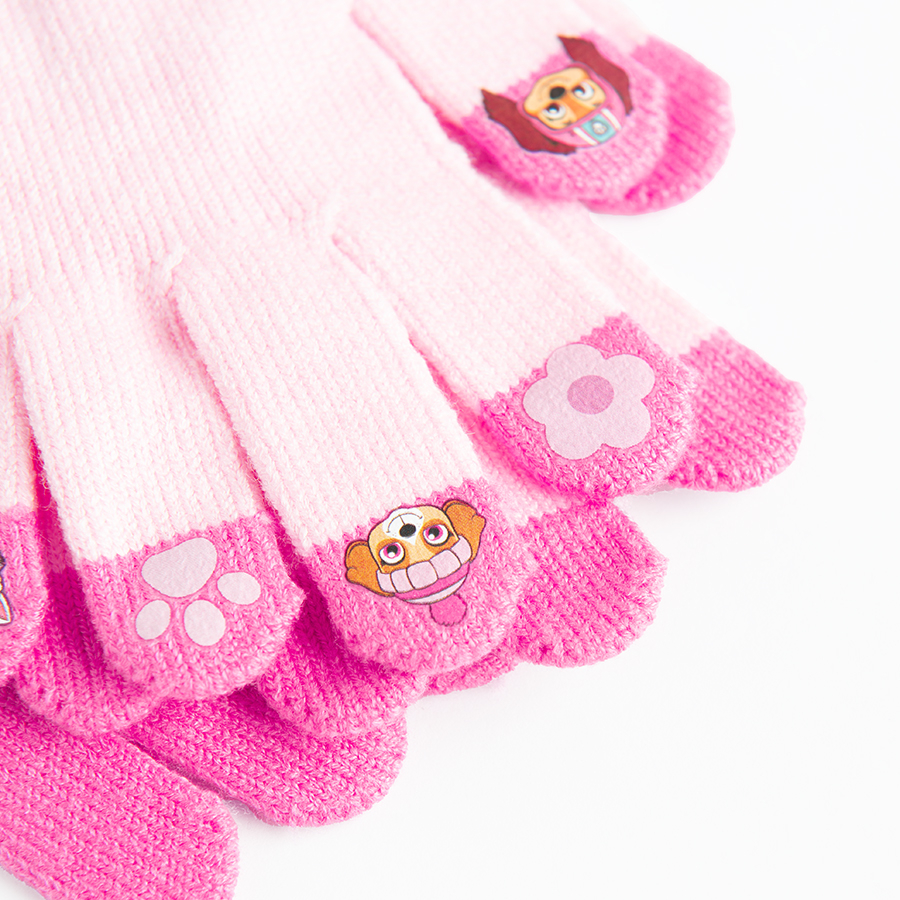 Paw Patrol pink gloves