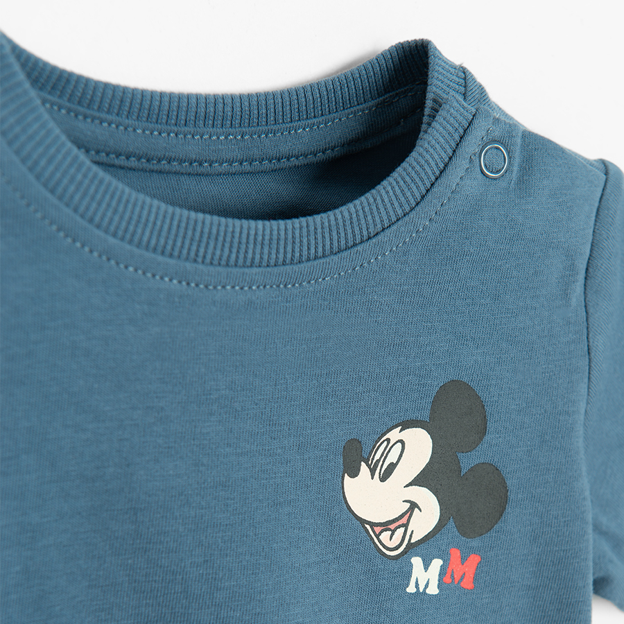 Mickey Mouse blue, white and crea T-shirts- 3 pack