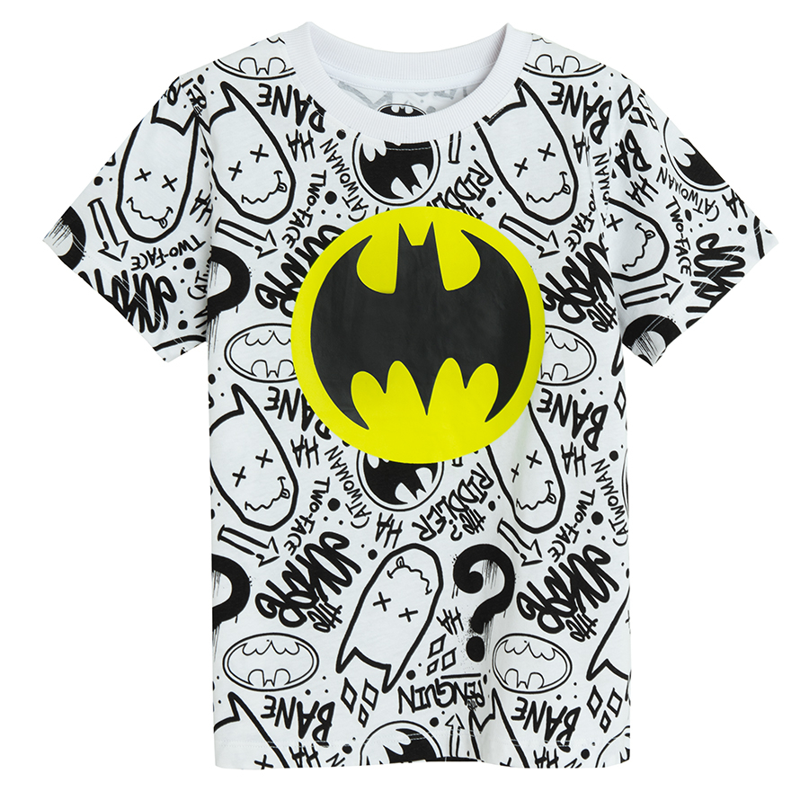 Batman white and yellow T-shirts- 2 pack