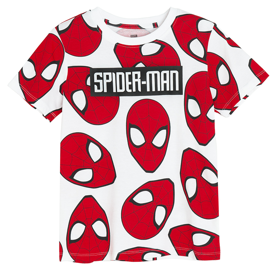 Spiderman set, T-shirt and black shorts