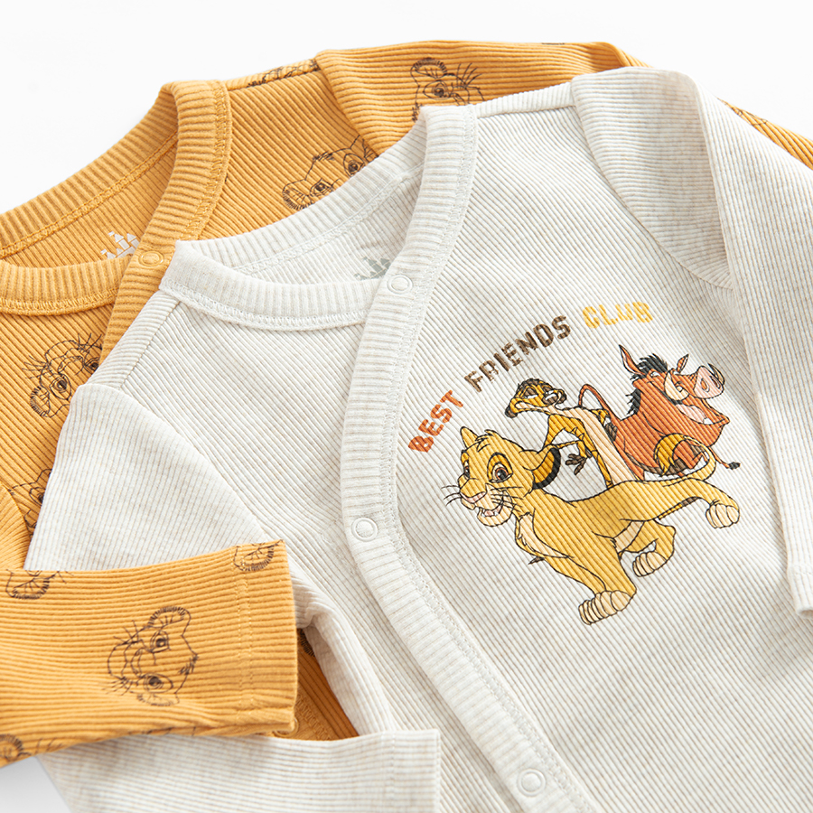 Lion King long sleeve wrap bodysuits- 2 pack