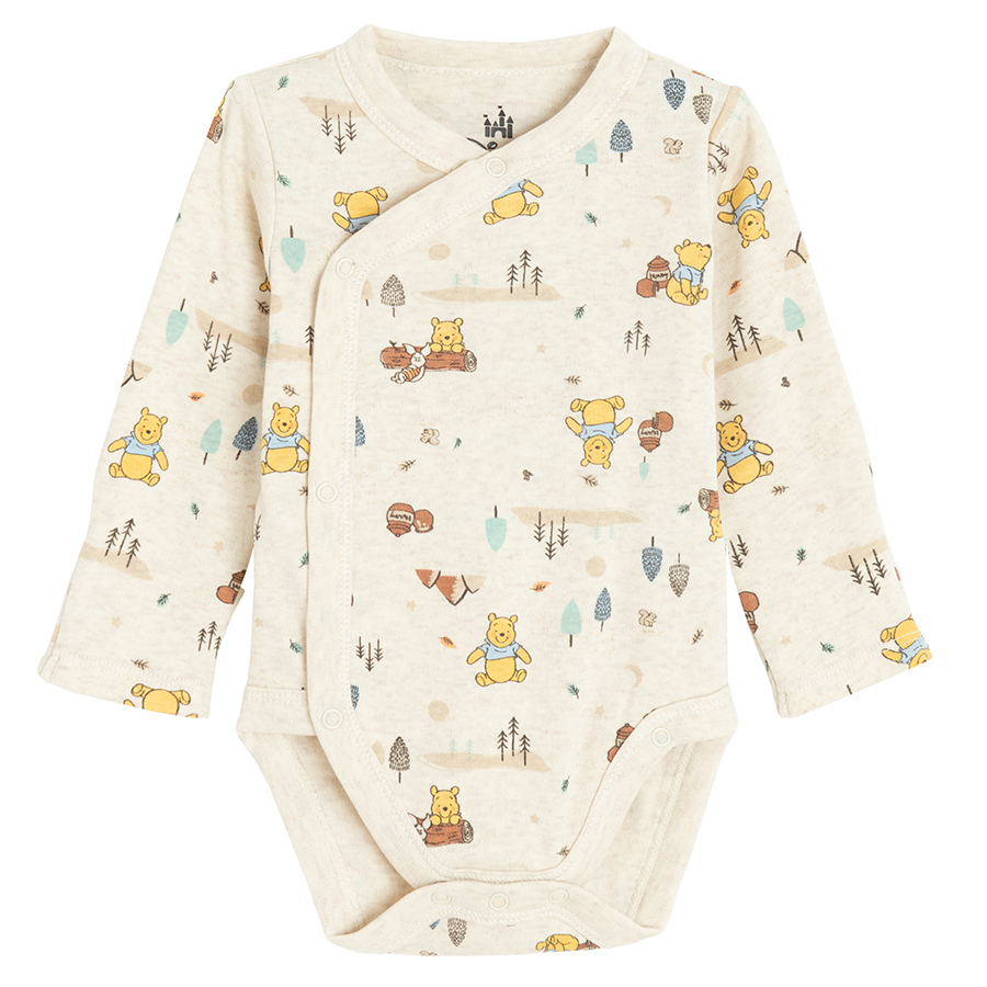 Winnie the Pooh wrap long sleeve bodysuits