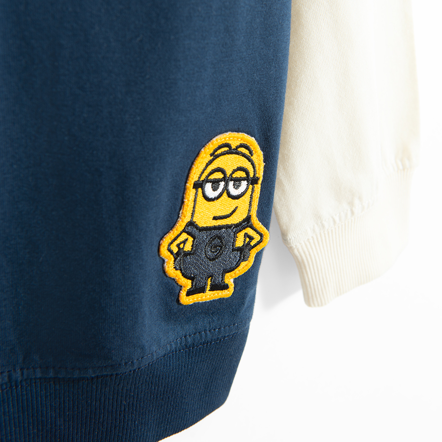 Minions white and blue sweatshirt