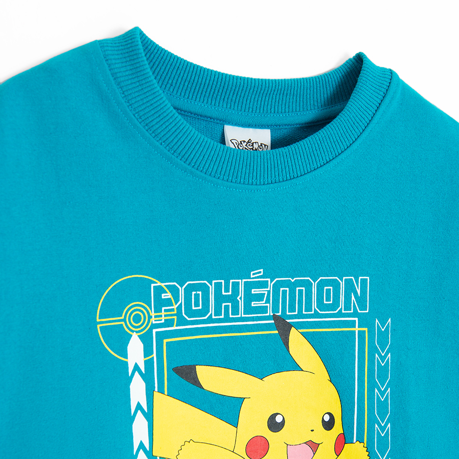 Pikuchu dark green sweatshirt