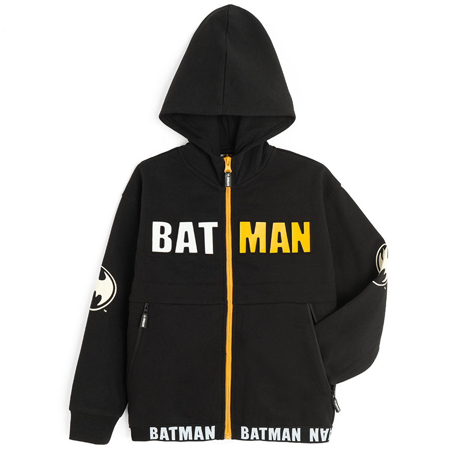 Batman zip through hooded sweatshirt