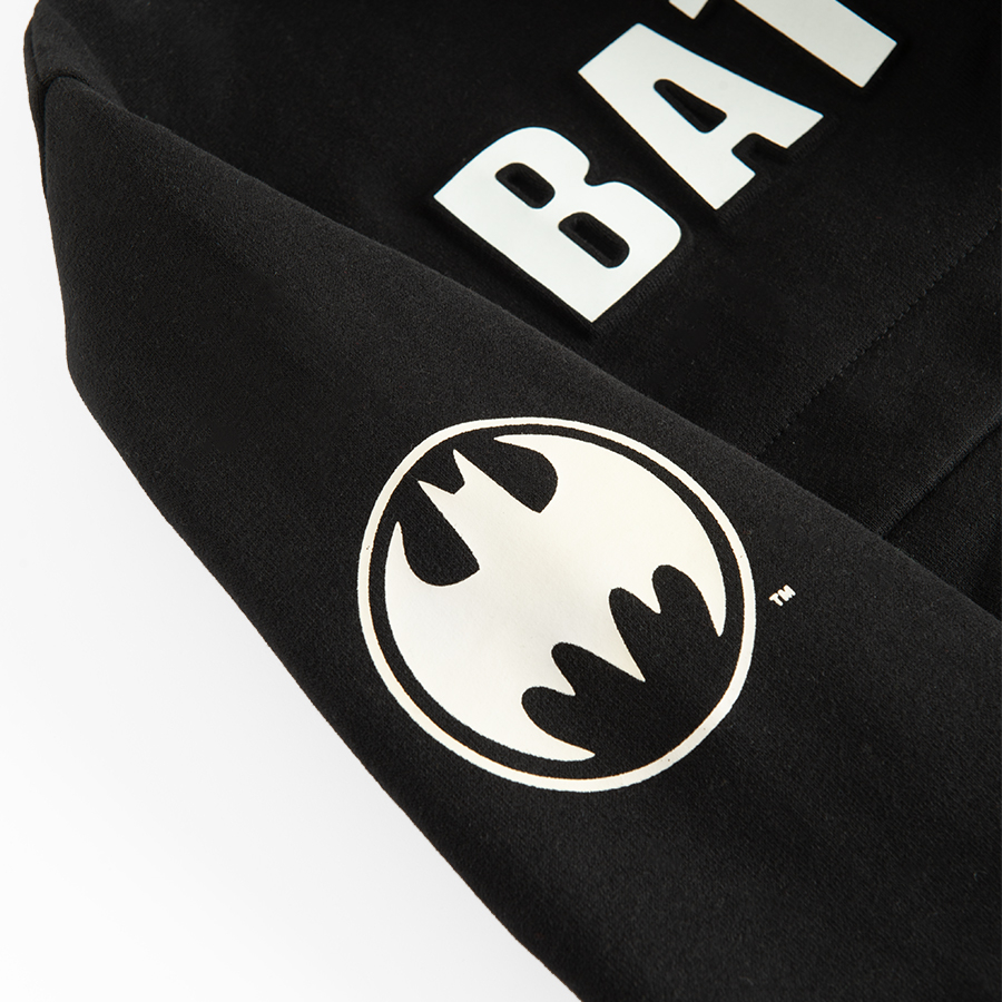 Batman zip through hooded sweatshirt