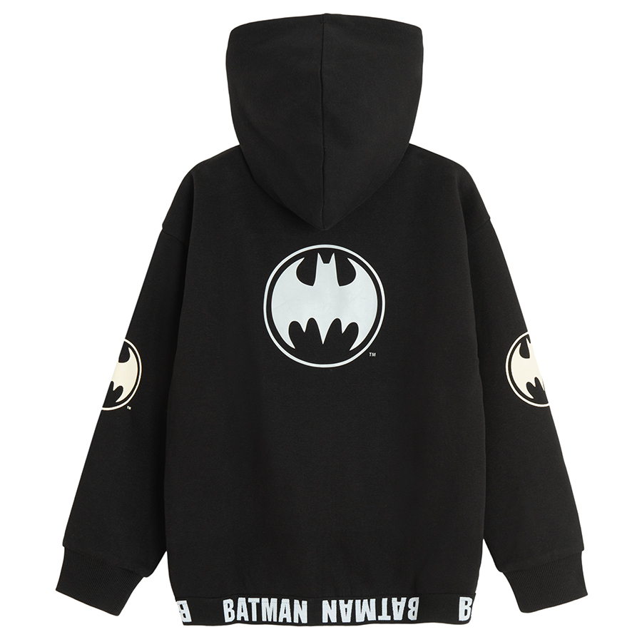 Batman zip through hooded sweatshirt