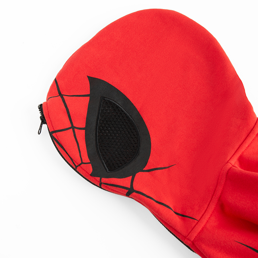 Spiderman red zip through hooded sweatshirt