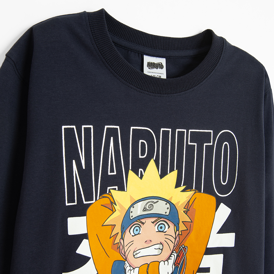 NARUTO black long sleeve blouse