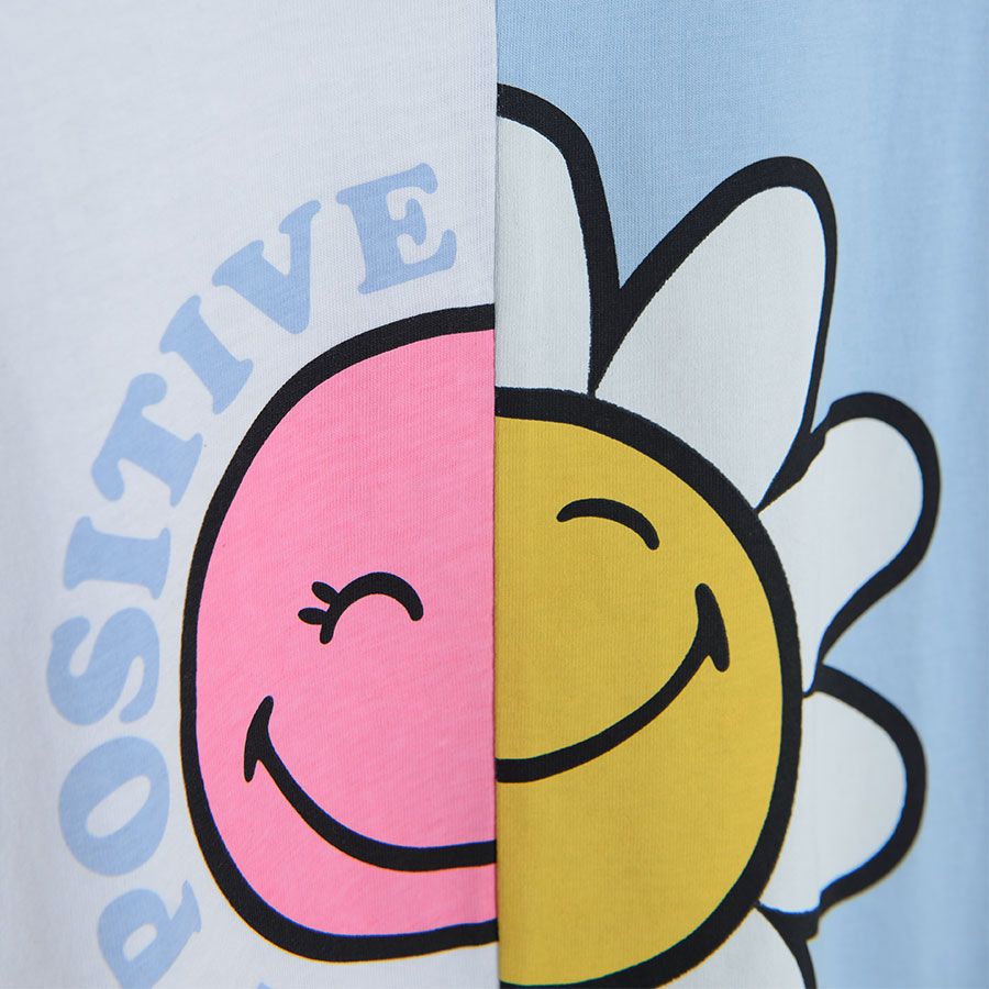 Smiley white short sleeve T-shirt