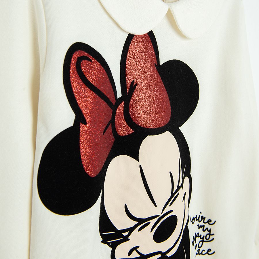 Minnie Mouse sweatshirt with collar