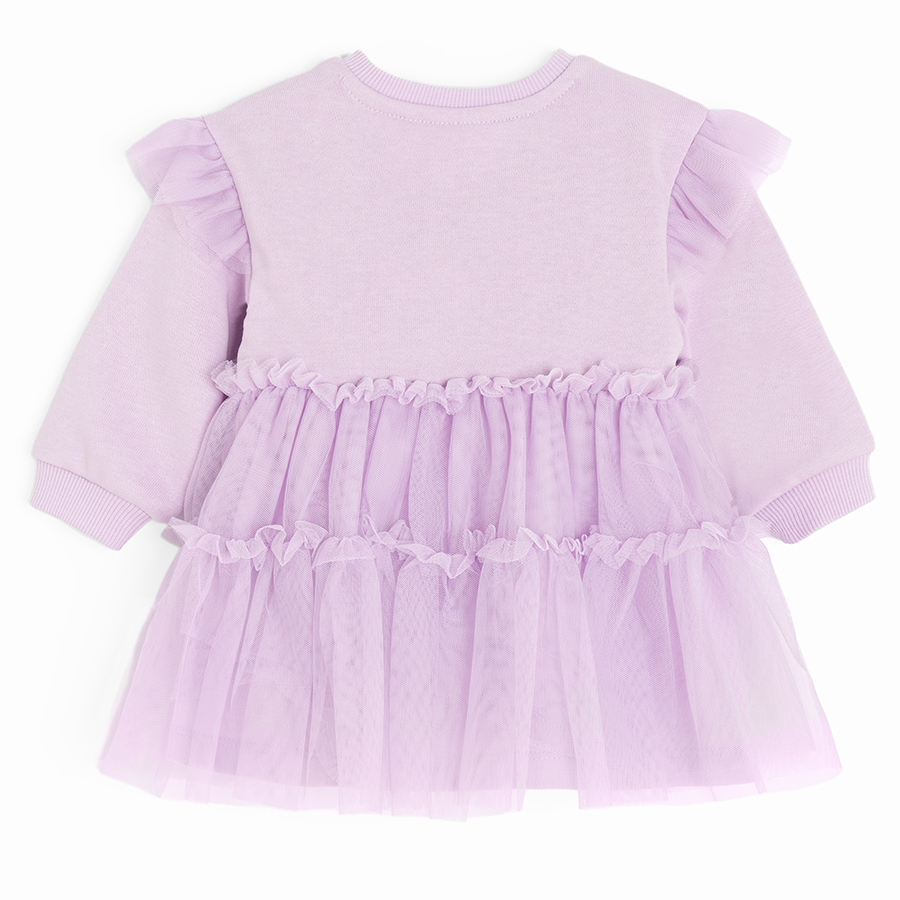 Peppa Pig purple casual dress with tutu dress