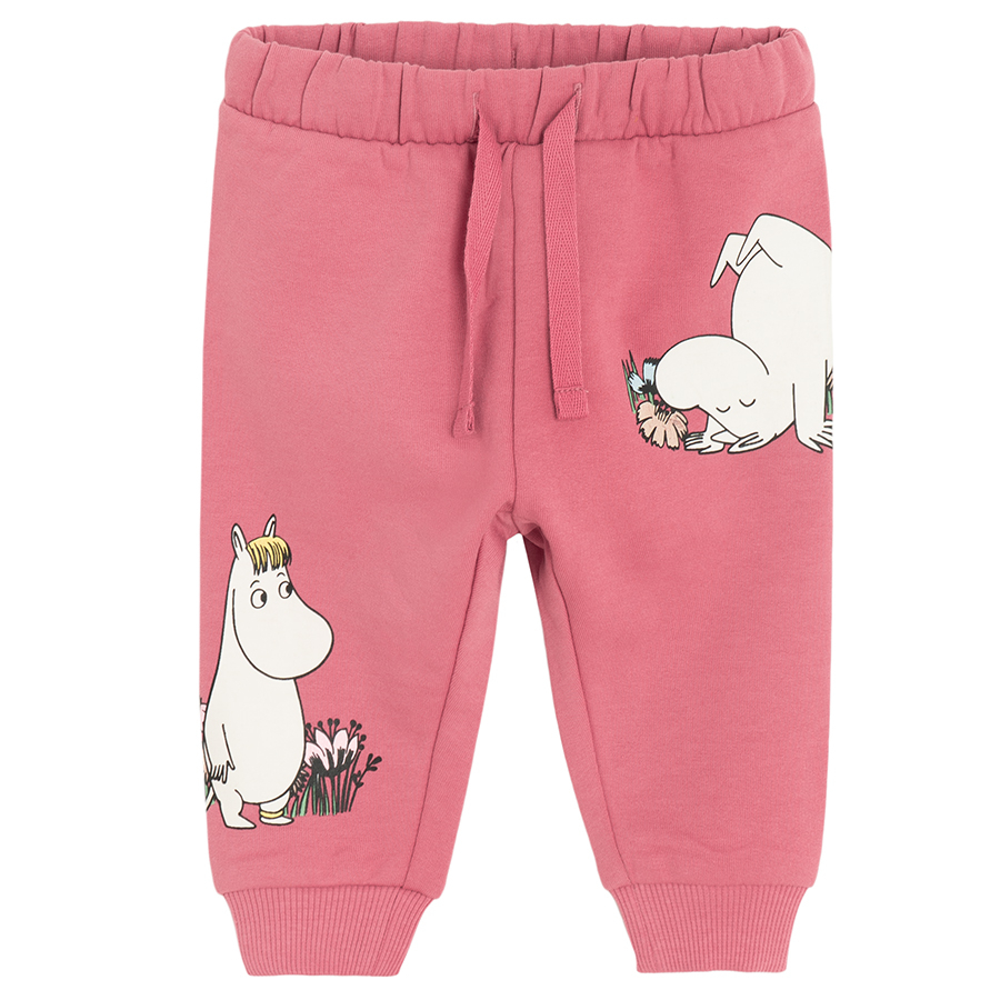 Moomins grey and burgundy jogging pants- 2 pack