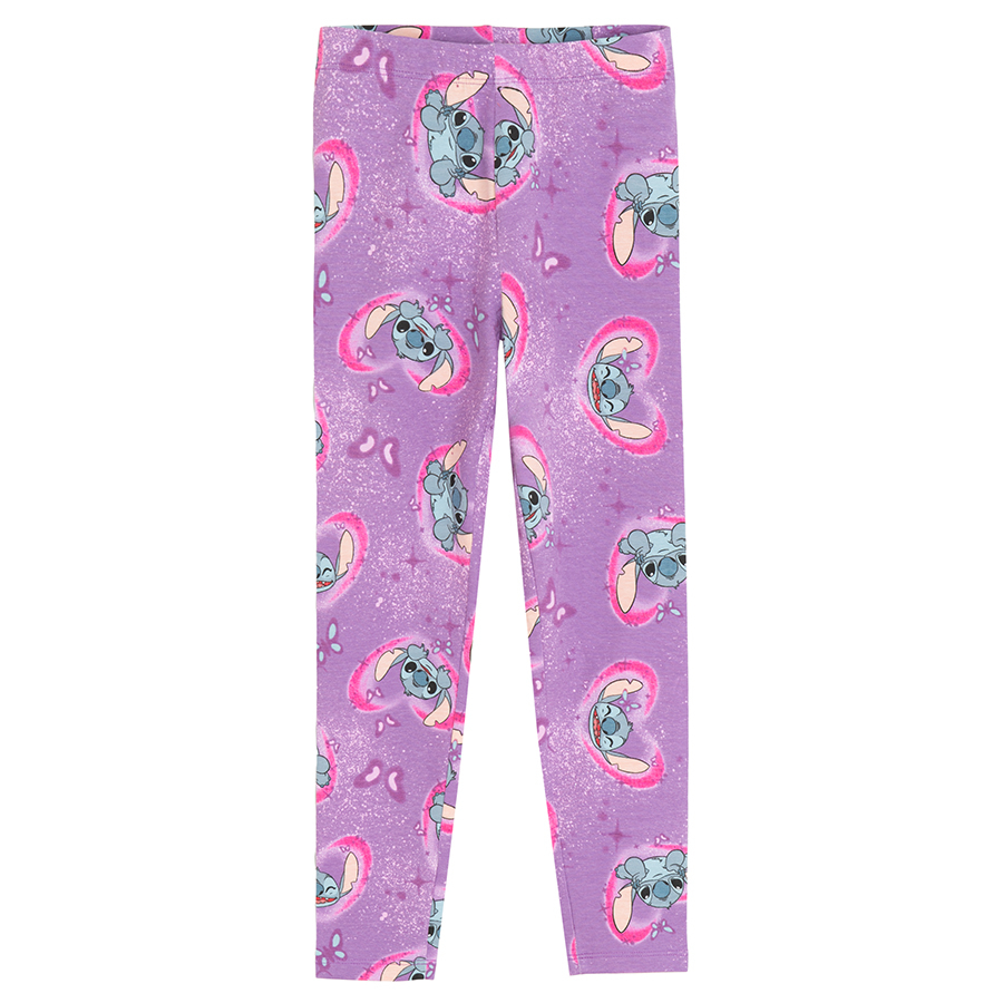 Lilo & Stich black and purple leggings - 2 pack