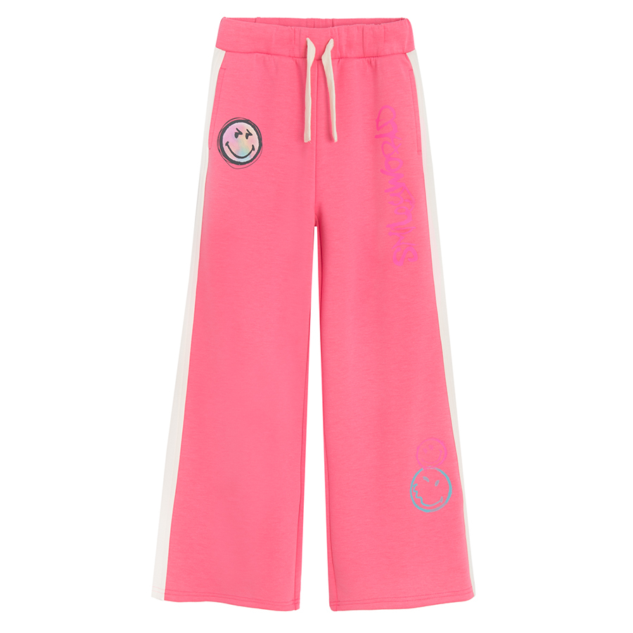 Smiley pink jogging pants