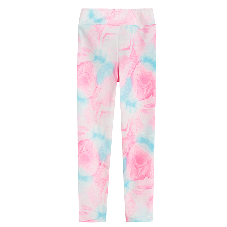 Smiley tie dye leggings