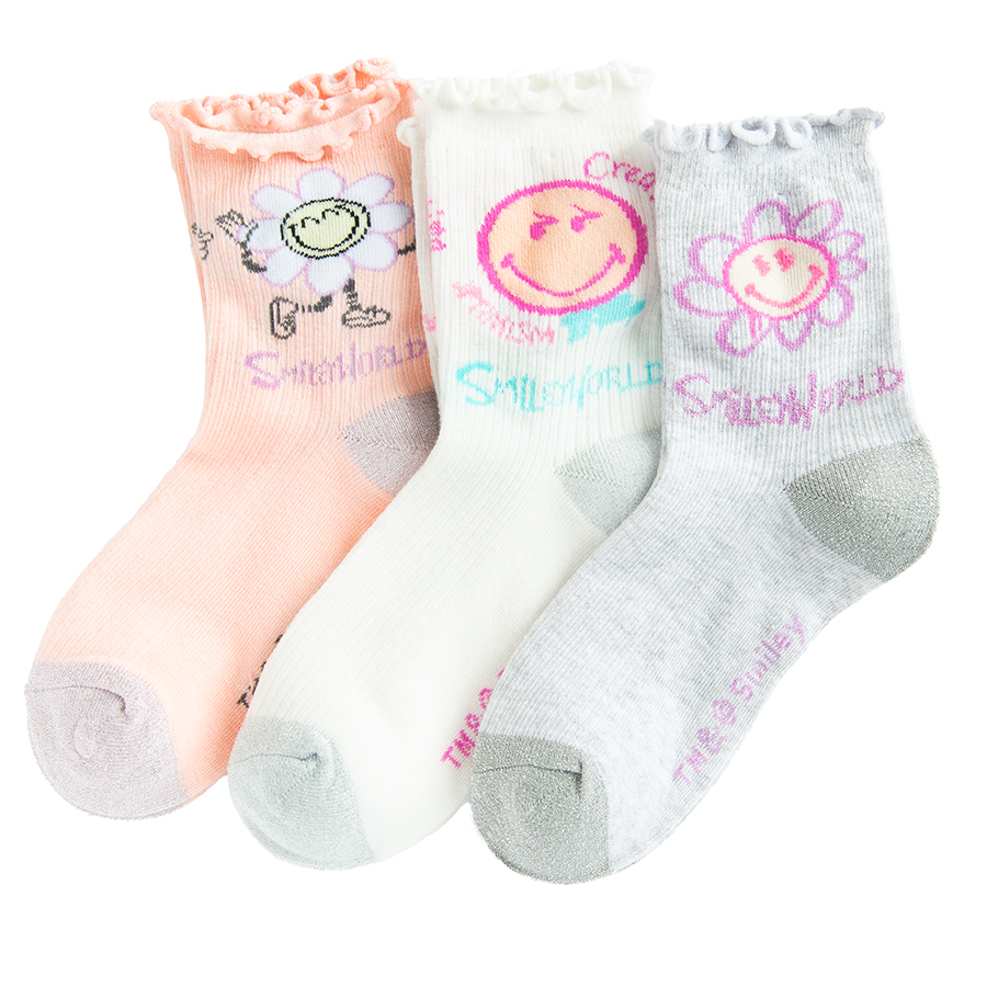 Smileys socks- 3 pack