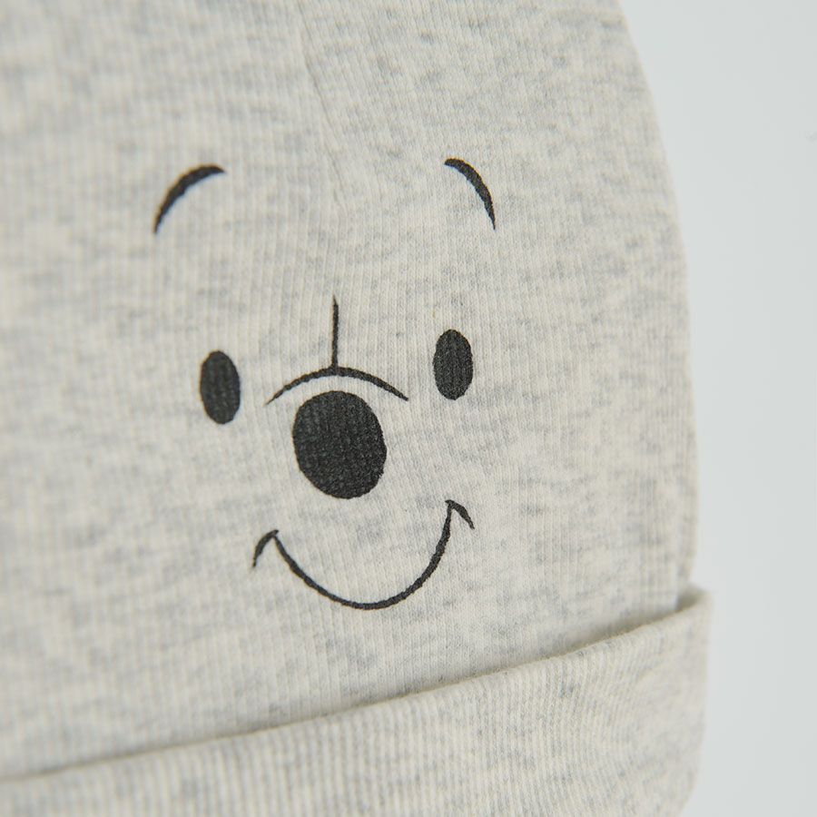 Winnie the Pooh footless overall with cap