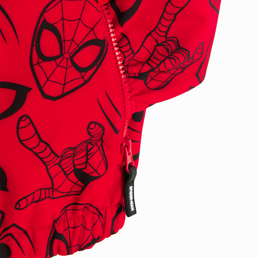 Spiderman red hooded light jacket