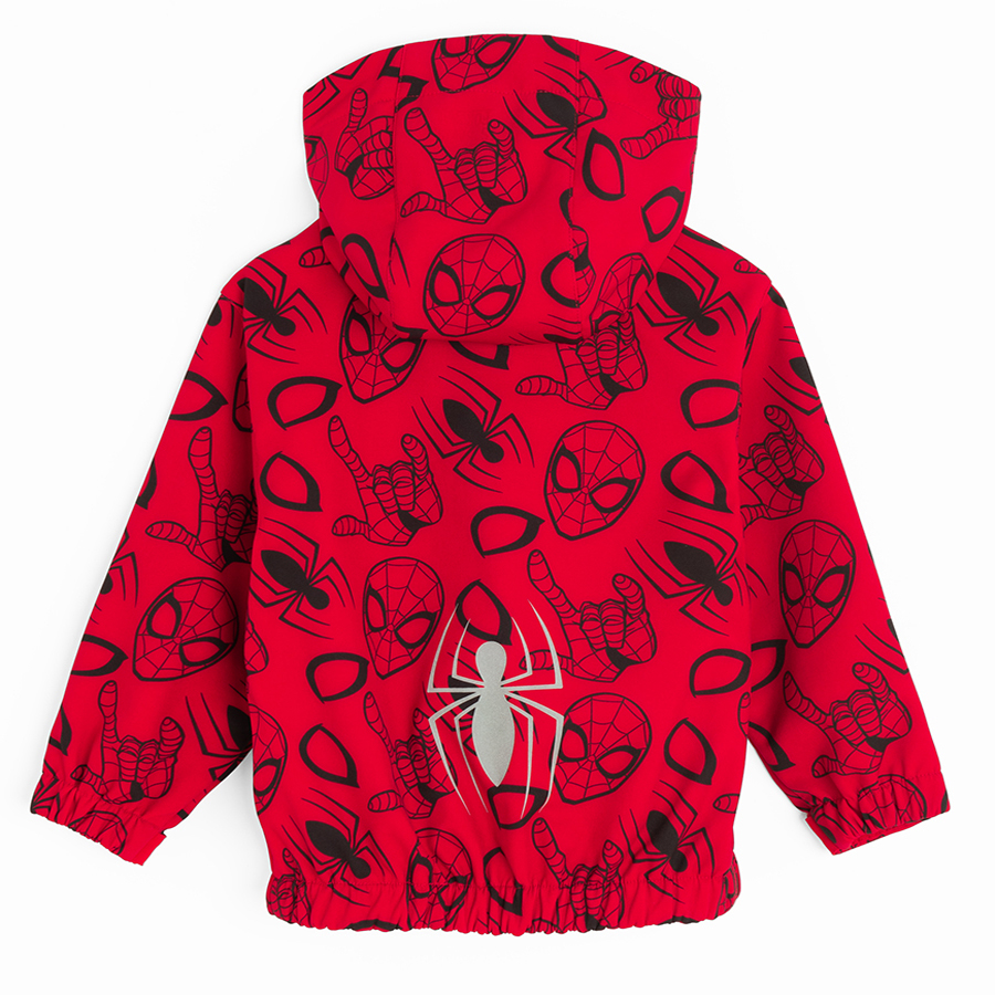 Spiderman red hooded light jacket