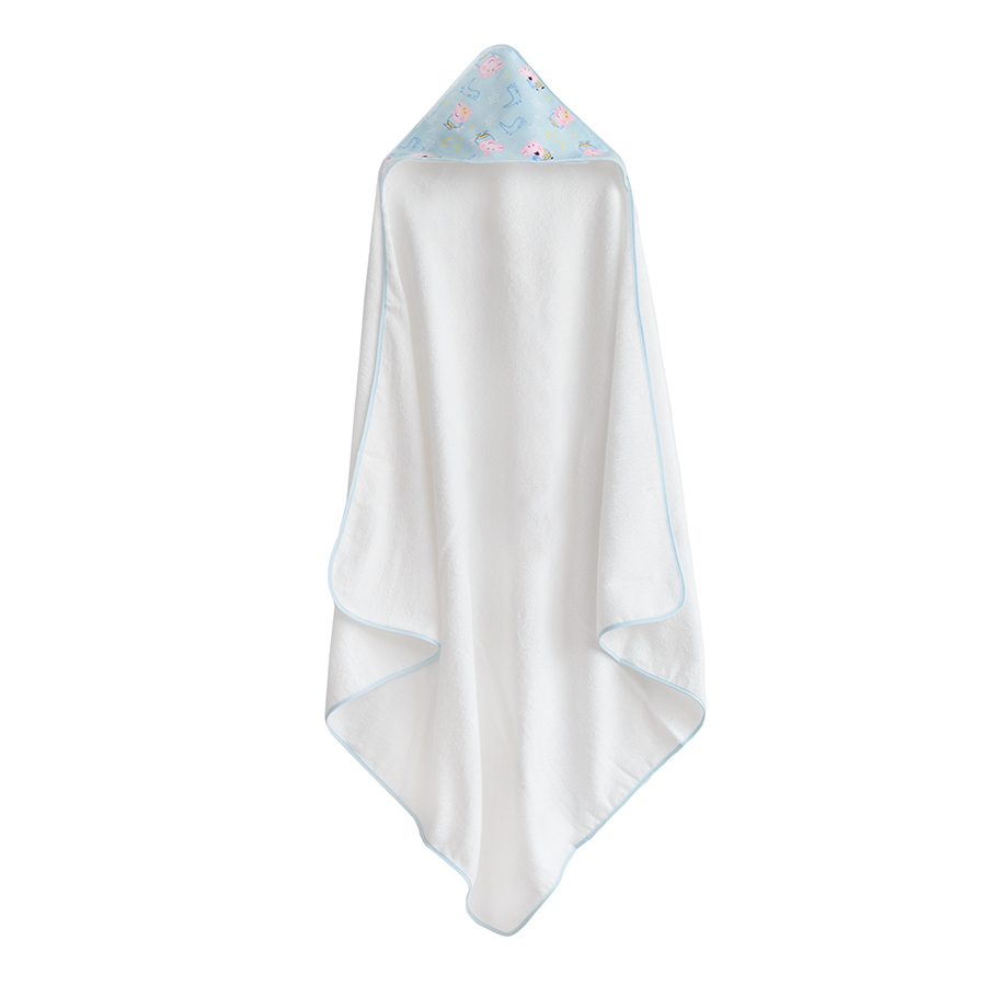 Peppa Pig blue hooded towel