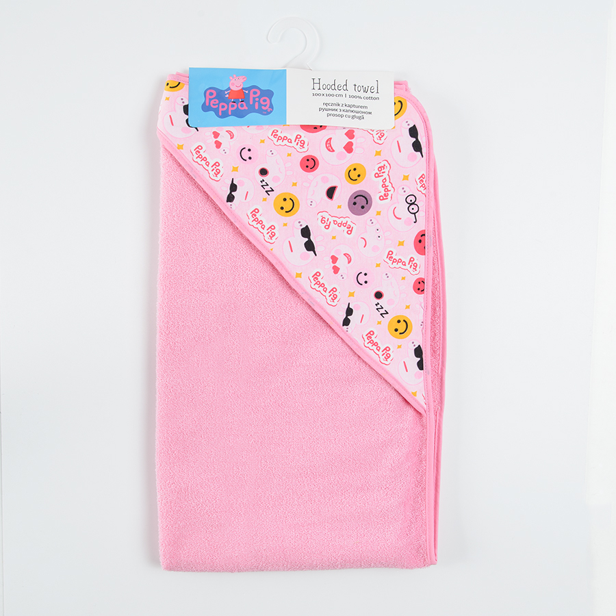 Peppa Pig blue hooded towel