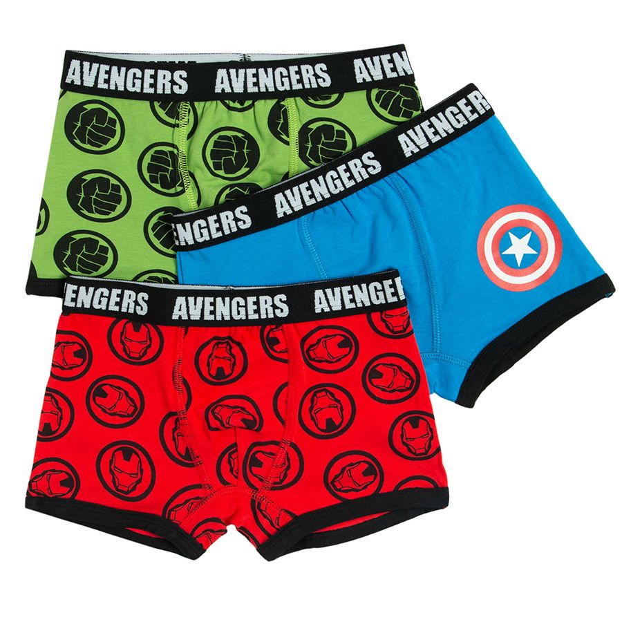 Marvel Avengers Trunk Boxers 3 Pack, Kids