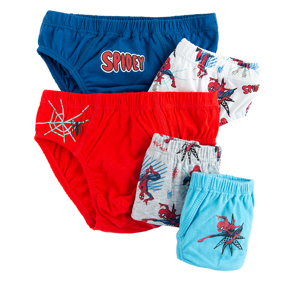 Spiderman slips - 5 pack