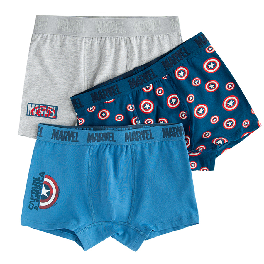 Captain America boxer shorts- 3 pack