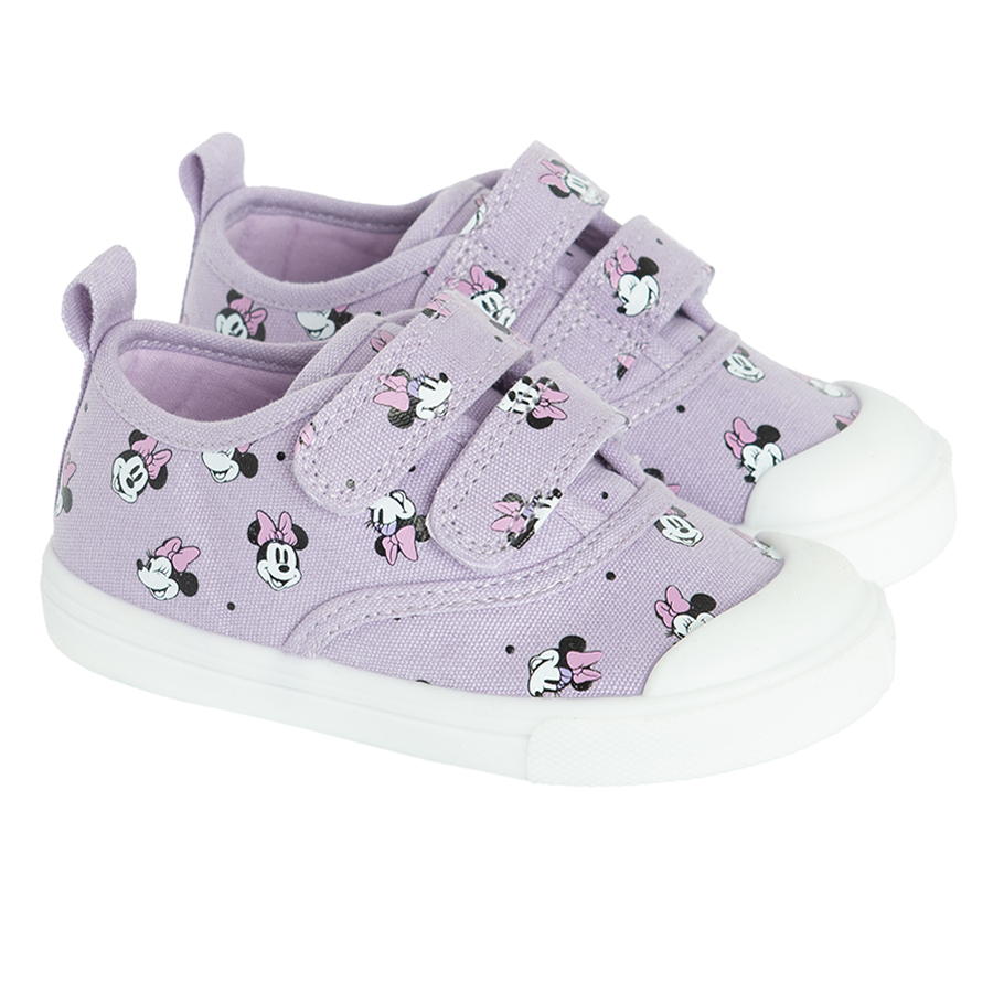 Minnie Mouse purple canvas shoes