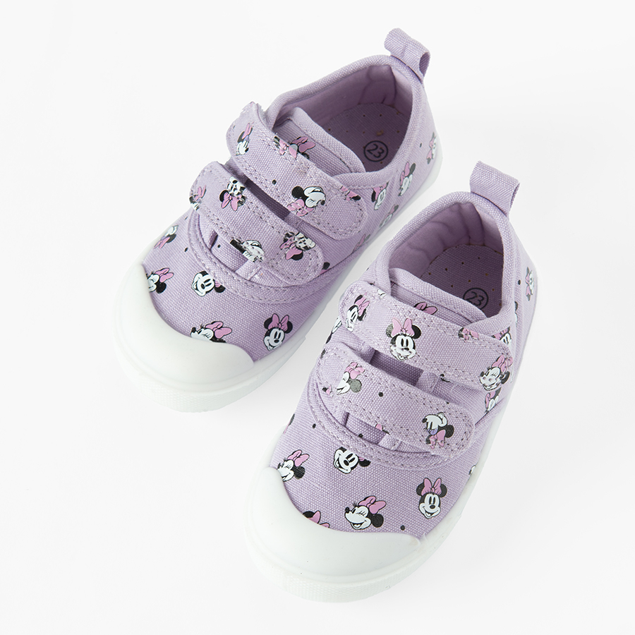 Minnie Mouse purple canvas shoes