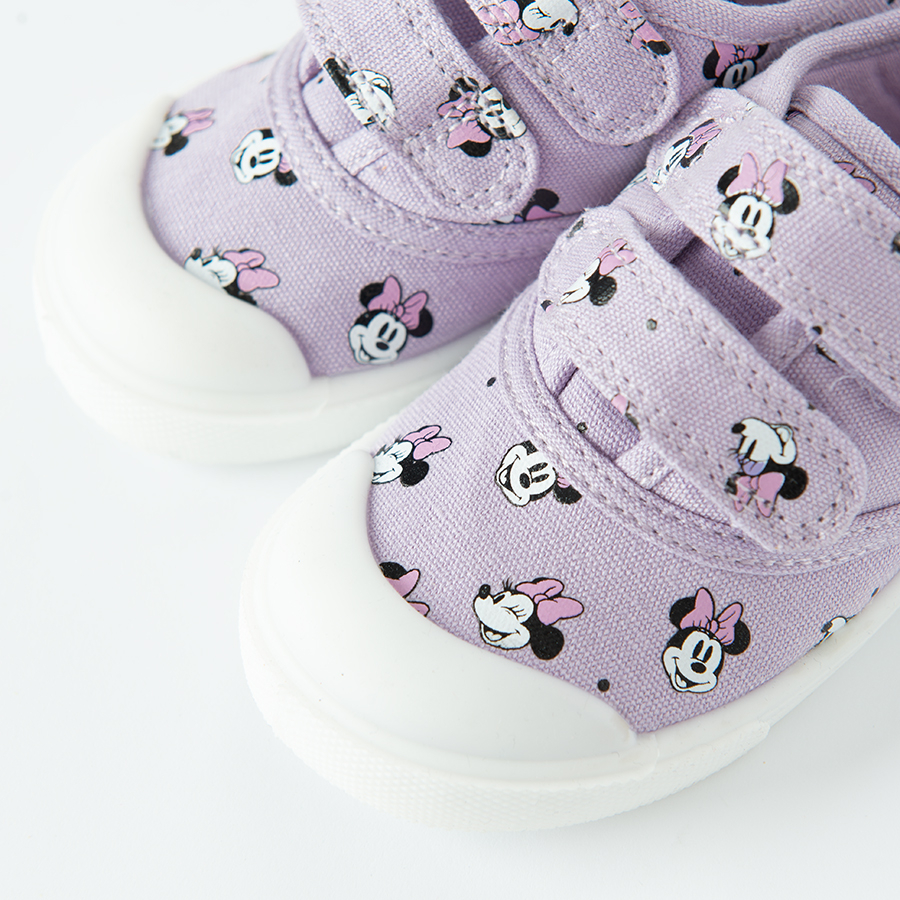 Minnie Mouse purple canvas shoes