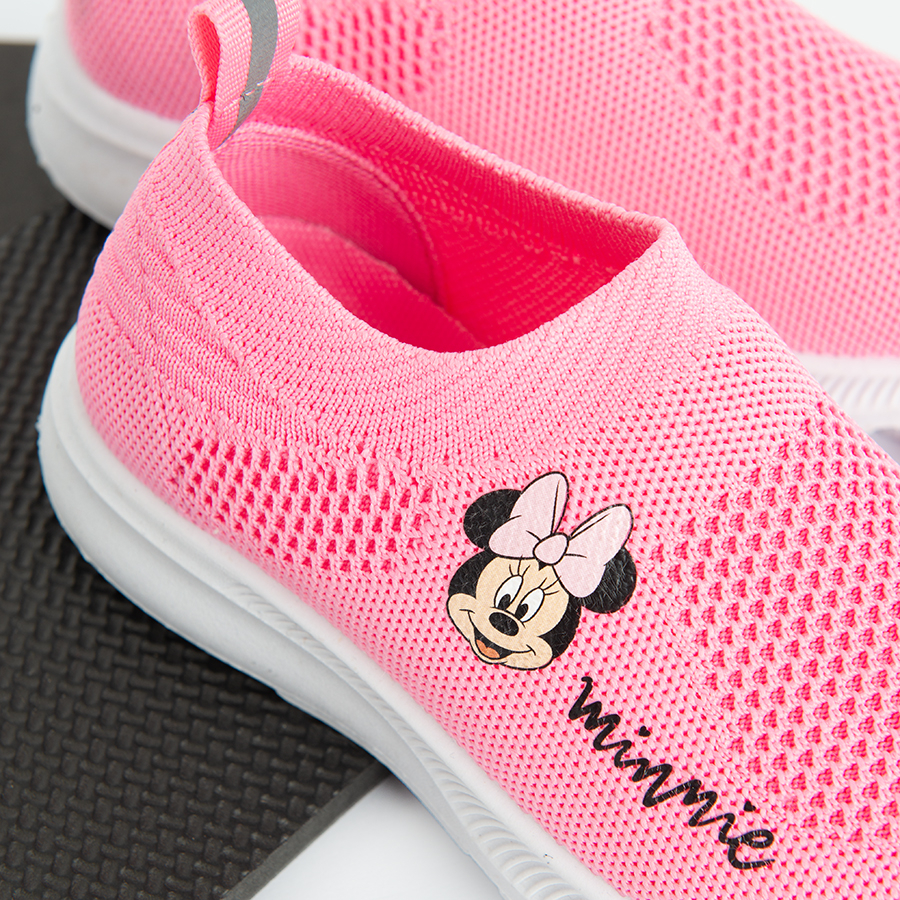 Minnie Mouse pink low trainers