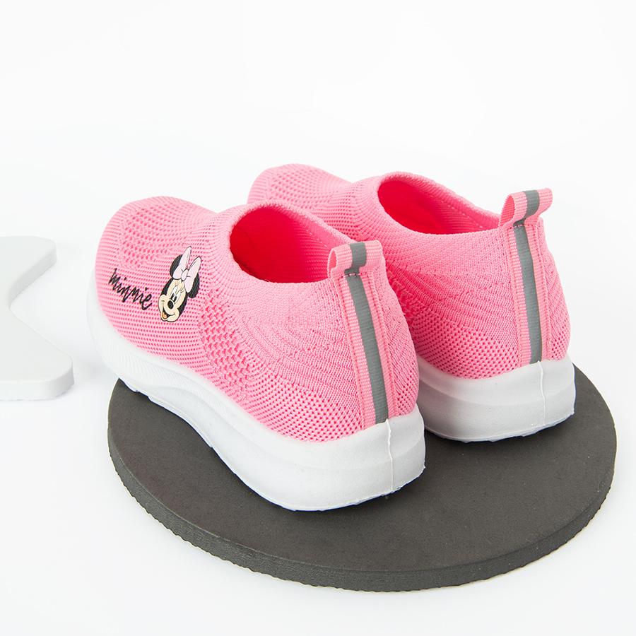 Minnie Mouse pink low trainers